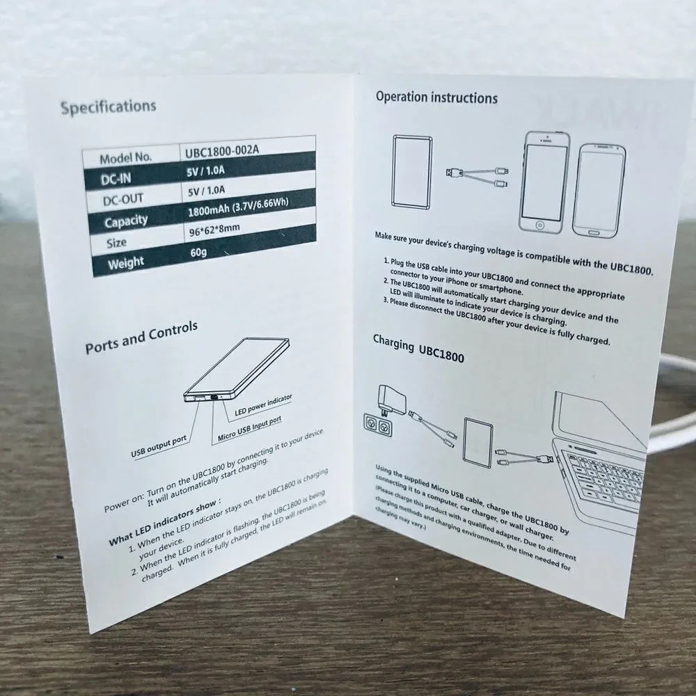 iWalk Portable Battery Charger for Smart Phone, Tablet, iPhone